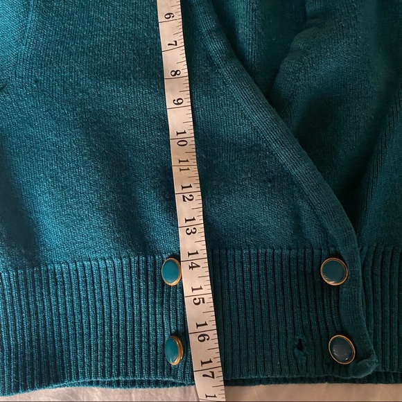 Pendleton Wool Cropped Sweater Cardigan Petite - Picture 3 of 6